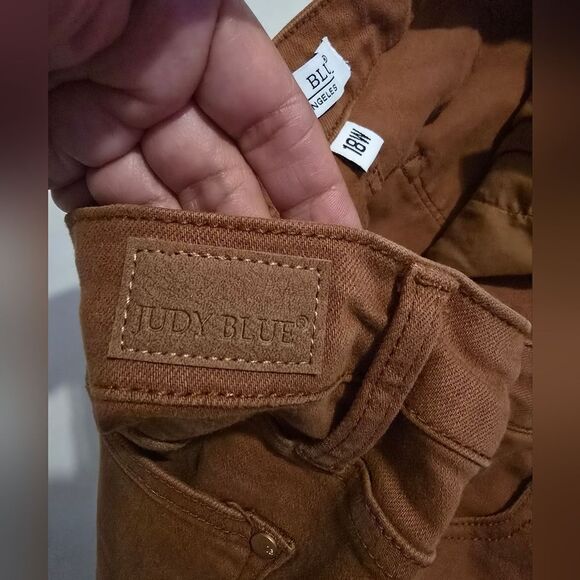 Judy Blue Woodland High Rise Slim Fit Jeans Size 18W in Tan - Picture 6 of 13